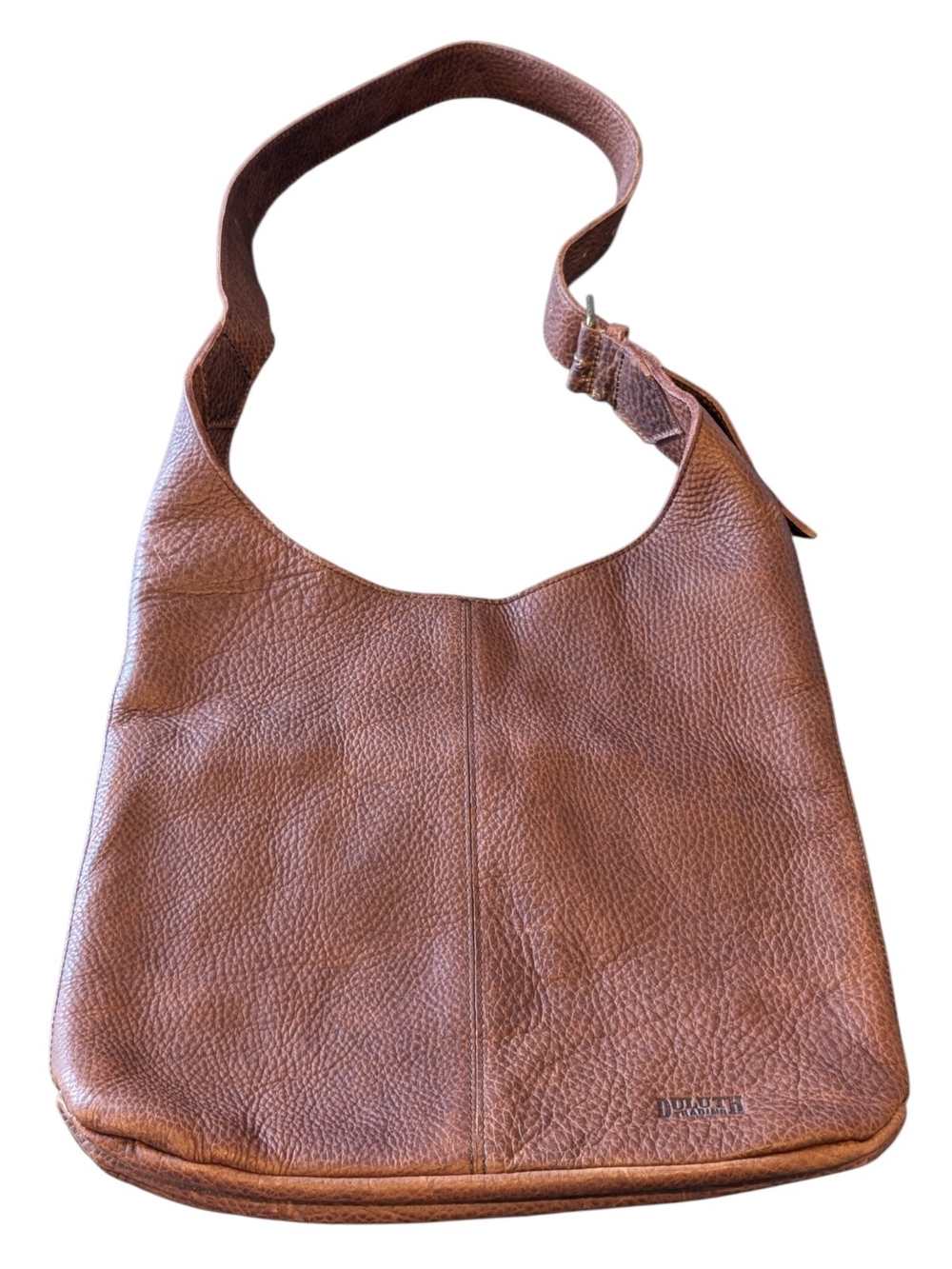 Duluth Trading Co Lifetime Leather Crossbody Hobo Style Bag